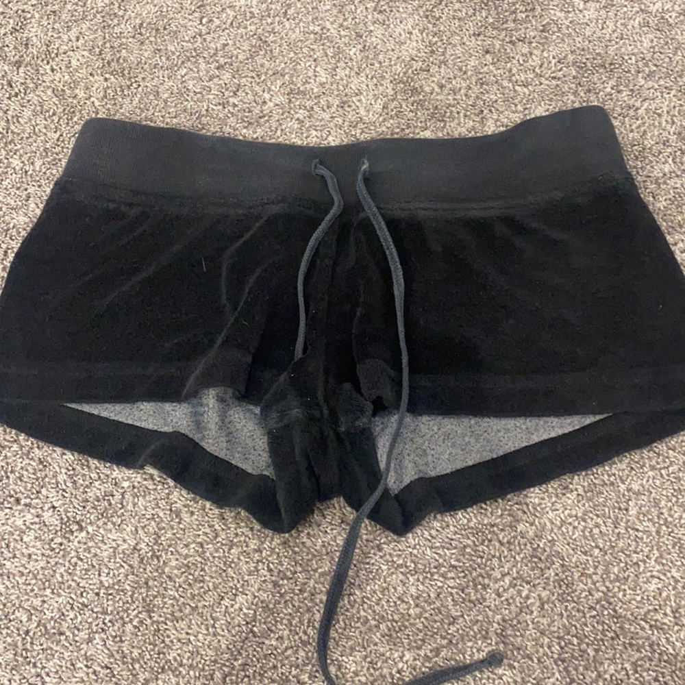 black terry hard tail shorts